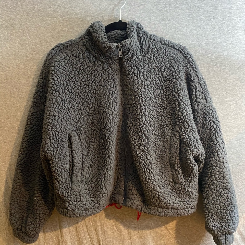 Urban outfitters cropped Sherpa jacket